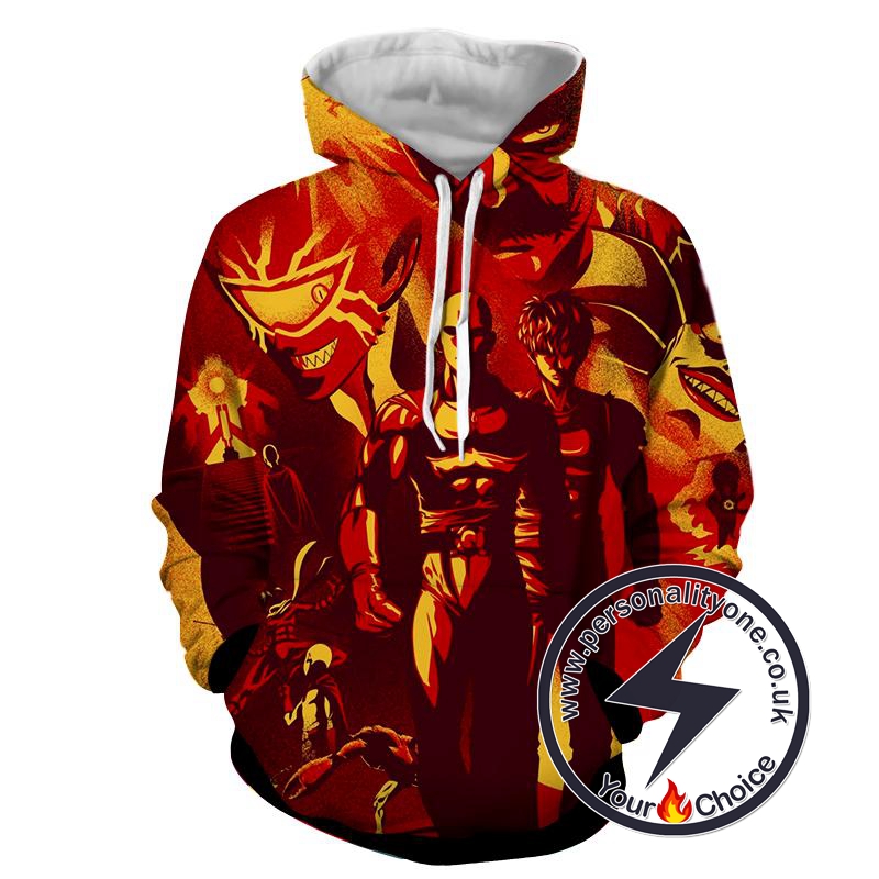 One Punch Man - One Punch Man 3D - Hoodies